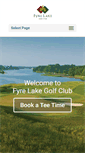 Mobile Screenshot of fyrelakegolf.com